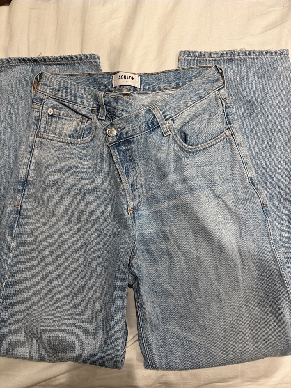 AGOLDE Light Wash Jeans - Classic Straight Fit